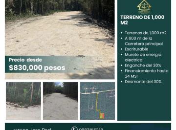 Terreno / Lote , Puerto Morelos · Escritura Pública