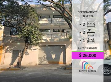 Departamento · 2 Recámaras · 1 Estacionamiento · Penthouse a Estrenar en Renta Vértiz Narvarte