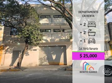 Departamento · 2 Recámaras · 1 Estacionamiento · Penthouse a Estrenar en Renta Vértiz Narvarte