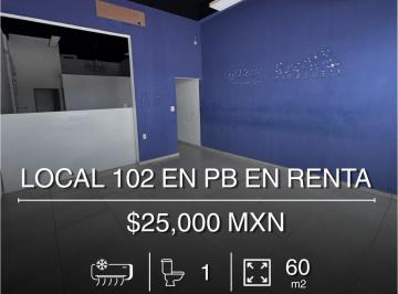 Local comercial · 60m² · 2 Estacionamientos · Se Renta Local 102 de 60 m² en Centralia, Cancún