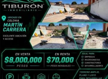 Terreno / Lote , Gustavo A. Madero · Terreno Para Inversionistas Martin Carrera