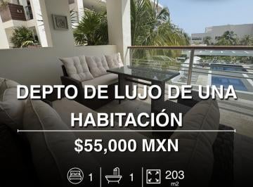 Departamento · 203m² · 1 Recámara · 2 Estacionamientos · Departamento en Renta de 203 m² en Residencial La Amada, Cancun
