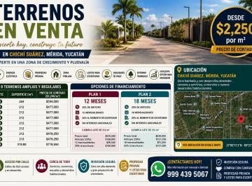 Terreno / Lote , Mérida · Terreno Chichi Suarez 10*21