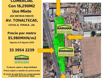 Terreno comercial , Tonalá · Terreno Comercial Av Tonaltecas, Tonala