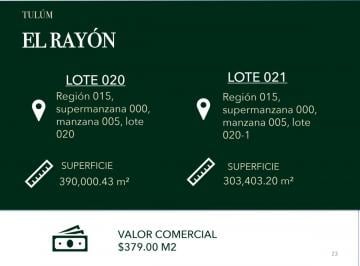 Terreno comercial , Tulum · El Rayon Tulum