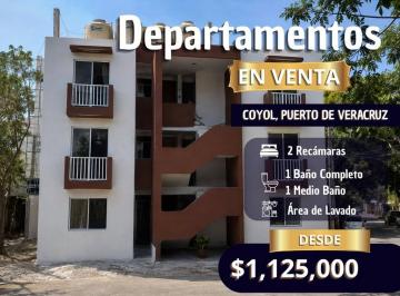 Casa de 2 habitaciones, Veracruz · Departamentos Nuevos en Coyol Veracruz Puerto