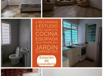 Departamento de 2 habitaciones, Benito Juárez · Departamento Semi - Amueblado con Estudio, y Terraza