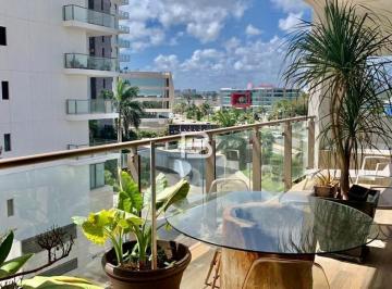 Departamento · 120m² · 2 Recámaras · 2 Estacionamientos · Departamento en Cancun en Be Towers en Renta Equipado
