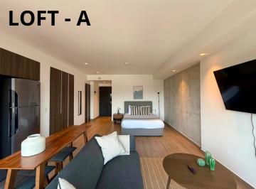 Departamento · 43m² · 1 Recámara · Loft en Renta en Roma Norte, Amenidades, Seguridad, Todo Incluido Tipo Hotel
