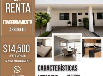 Casa en condominio de 3 habitaciones, Zapopan · Casa en Renta en Fraccionamiento Arboreto