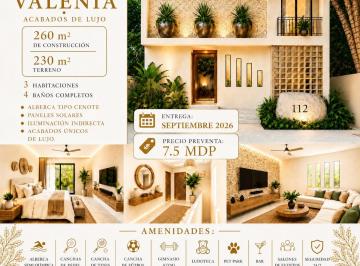 Casa de 3 habitaciones, Solidaridad · Casa de Dos Pisos Tres Recamaras y Cuatro Baños