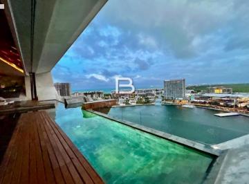 Departamento · 205m² · 2 Recámaras · 2 Estacionamientos · Departamento Amueblado en Venta en Puerto Cancun Shark Tower