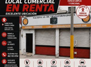 Local comercial , Irapuato · ¡Se Renta Local Comercial en Zona Centro de Irapuato! Excelente Ubicación