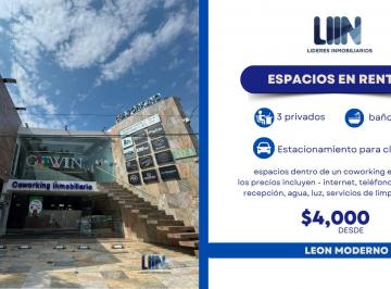 Oficina , León · Espacios Para Oficina en Renta Amueblados y Equipados - Dentro de Edificio de Coworking