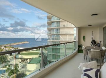 Departamento · 263m² · 3 Recámaras · 2 Estacionamientos · Departamento en Renta, Novo Cancún, Puerto Cancún