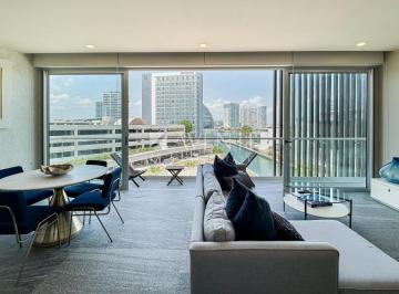 Departamento · 154m² · 2 Recámaras · 2 Estacionamientos · Departamento Amueblado en Renta, Riva Condos Puerto Cancún, Quintana Roo.