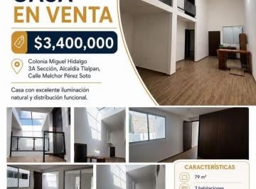 Casa de 3 habitaciones, Tlalpan · Casa en Venta