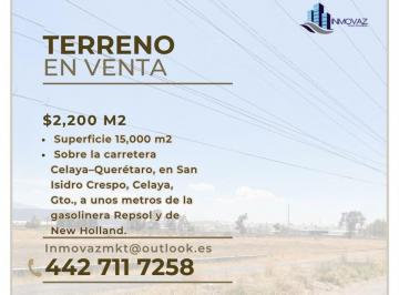 Terreno / Lote , Celaya · Terreno de 15000 m² en Venta en Celaya a Unos m de New Holland