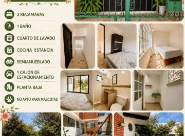 Departamento de 2 habitaciones, Tlalpan · Departamento Dirigido a Personal de Salud