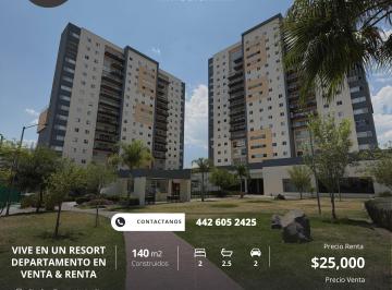 Departamento de 2 habitaciones, Querétaro · Departamento Amueblado en Venta o Renta en Juriquilla