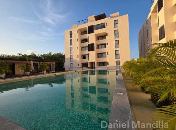 Departamento · 80m² · 2 Recámaras · 2 Estacionamientos · Departamento Amueblado en Renta en Cancún, Residencial con Doble Filtro y Amenidades Exclusivas