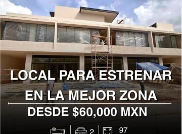 Local comercial · 291m² · 2 Estacionamientos · Local Comercial de 97 m² en Renta Av Huayacan - Cancún