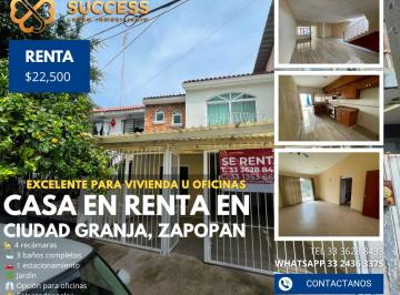 Casa de 4 habitaciones, Zapopan · Casa en Renta – Ciudad Granja, Zapopan