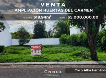 Terreno / Lote · 518m² · Terreno en Venta Huertas del Carmen
