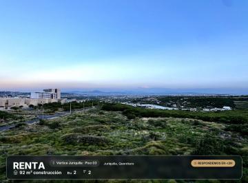 Departamento · 92m² · 2 Recámaras · 2 Estacionamientos · Renta Depa 92 m² Terraza Vertice Juriquilla 16,000
