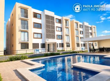 Departamento de 2 habitaciones, Culiacán · Depa en Privada con Alberca y Cancha Pádel