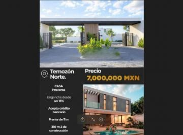Casa · 330m² · 3 Recámaras · 2 Estacionamientos · Casa en Preventa en Temozón Norte, Mérida Yucatán (Eb - Vu1213)