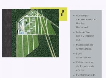 Terreno / Lote · 1777m² · Terreno en Renta en Parque Industrial Intersekia, Umán Yucatán