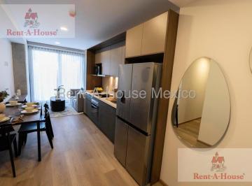 Departamento · 71m² · 2 Recámaras · Departamento Amueblado en Renta en San Rafael, Cuauhtémoc Jl 26 - 3249.