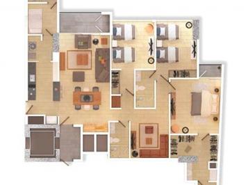 Departamento de 3 habitaciones, Querétaro · Departamento de 141 m² con 3 Recámaras en Renta en Centro