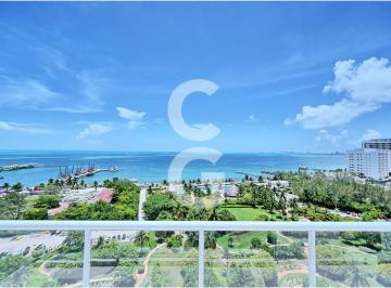 Departamento · 270m² · 3 Recámaras · 2 Estacionamientos · Departamento en Venta y Renta en Cancún en Amara Residencial con Terraza con Vista Al Mar
