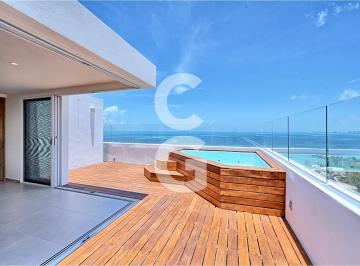 Departamento · 270m² · 3 Recámaras · 2 Estacionamientos · Departamento en Venta y Renta en Cancún en Amara Residencial con Terraza con Vista Al Mar