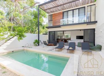 Casa · 343m² · 4 Recámaras · Villa de Lujo 4hab en Aldea Zama Private con Piscina y Seguridad 24h