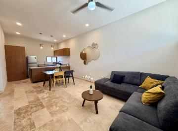 Departamento · 73m² · 2 Recámaras · 2 Estacionamientos · Estrenar Venta o Renta 2 Recamaras Equipado en Planta Baja, Jardines Mukava Cholul Merida