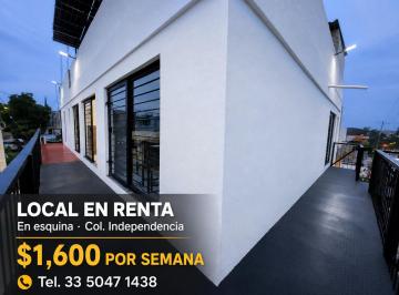 Local comercial de 1 habitación, Guadalajara · ¡Local en Renta en Esquina! Precio Especial: $1,600 Pesos por Semana