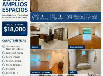 Casa de 3 habitaciones, Puebla · Casa en Renta con Amplios Espacios