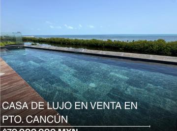 Casa · 1100m² · 4 Recámaras · 8 Estacionamientos · Casa de Lujo de 1,100 m² en Venta en Puerto Cancún La Laguna II