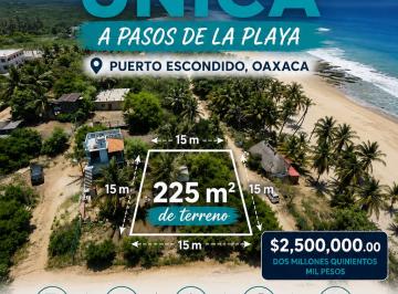 Terreno / Lote en Venta · Terreno a Pasos de La Playa en Aguablanca Oaxaca