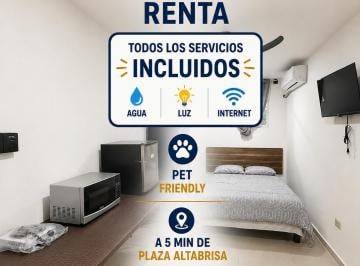 Departamento de 1 habitación, Mérida · Departamento Pet Friendly en Renta con Todos Los Servicios Incluidos