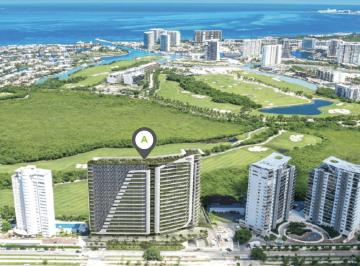 Departamento · 112m² · 2 Recámaras · 2 Estacionamientos · Departamento en Renta en Woha Puerto Cancun de 2 Recamaras