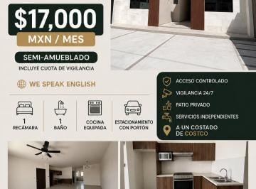 Departamento de 1 habitación, Saltillo · Departmento Ejecutivo en Renta
