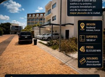 Terreno / Lote , Cancún · Terreno en Venta en Arbolada Cancun.168.68 m² con Financiamiento Directo!