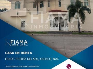 159b7034345e166ca92a5a9ba9bc596839562b8cfdc0b5d84db60c865ee79353 · Casa en Renta Amueblada o Sin Amueblar en Fracc. Puerta del Sol, Xal, Nay. (G)