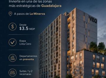 Departamento de 2 habitaciones, Guadalajara · Preventa Departamentos Veq Morelos 2360 Guadalajara