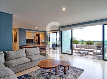 Departamento · 294m² · 3 Recámaras · 2 Estacionamientos · Departamento en Renta en Cancún en Residencial Cumbres Towers PH Amueblado con Terraza