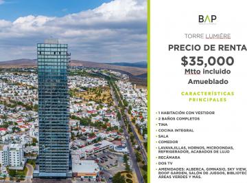 Departamento de 1 habitación, León · Departamento de 1 Recámara en Renta en Torre Lumiere